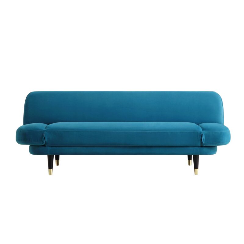 Solna 2-Seater Sofa Bed, Teal Velvet - Image 9