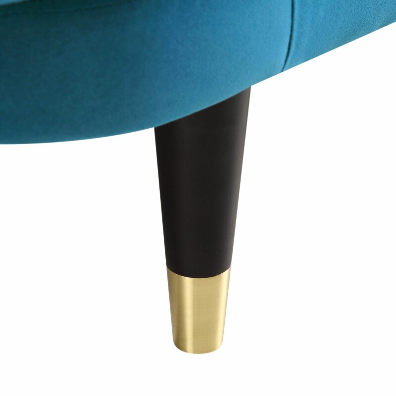 Solna 2-Seater Sofa Bed, Teal Velvet - Image 15