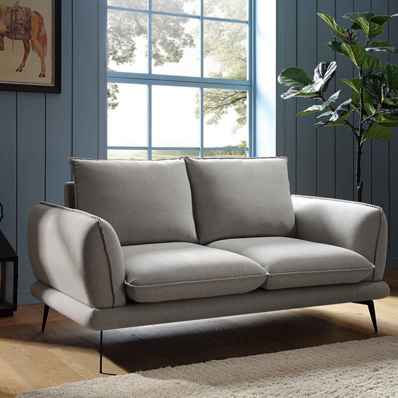 Obriel Grey Marl Fabric Sofa, 2-Seater - Image 2