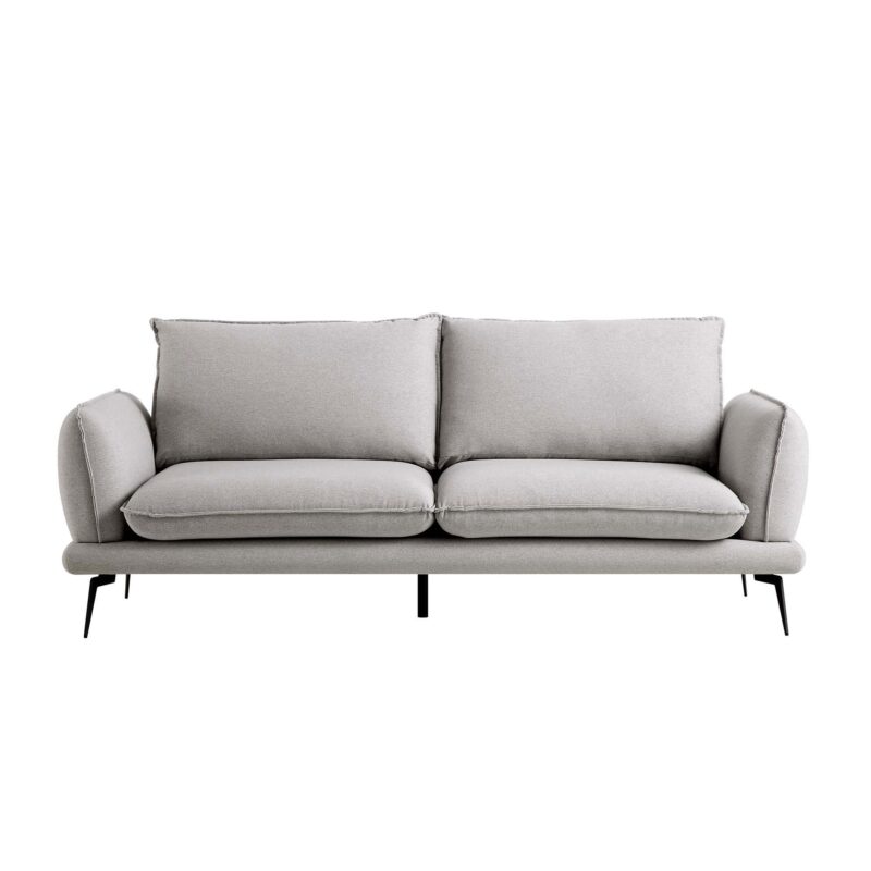 Obriel Grey Marl Fabric Sofa, 3-Seater - Image 4