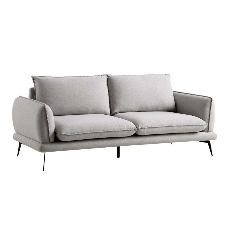 Obriel Grey Marl Fabric Sofa, 3-Seater - Image 5
