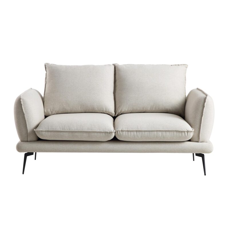 Obriel Oatmeal Fabric Sofa, 2-Seater - Image 4
