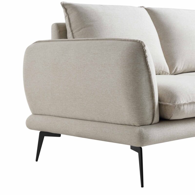 Obriel Oatmeal Fabric Sofa, 2-Seater - Image 10