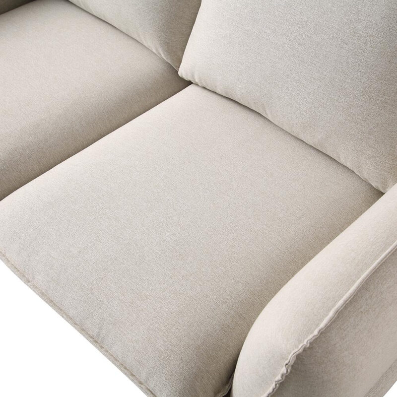 Obriel Oatmeal Fabric Sofa, 2-Seater - Image 11