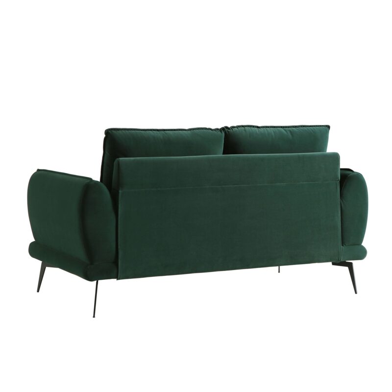 Obriel Forest Green Velvet Sofa, 2-Seater - Image 9