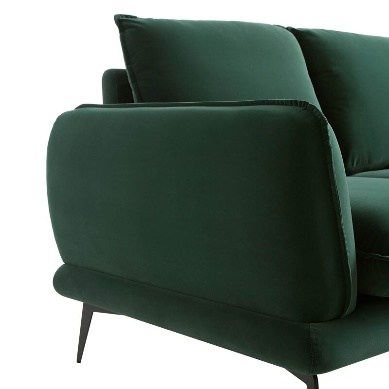 Obriel Forest Green Velvet Sofa, 2-Seater - Image 10