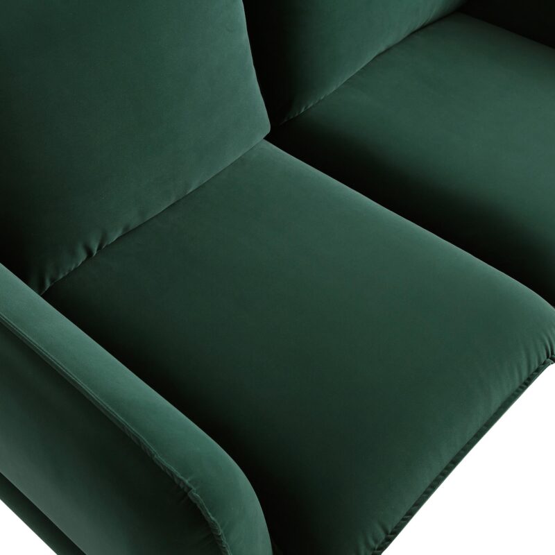 Obriel Forest Green Velvet Sofa, 2-Seater - Image 11