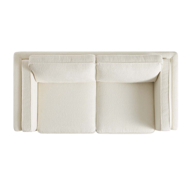 Dipley Beige Boucle Fabric Sofa, 2-Seater - Image 7