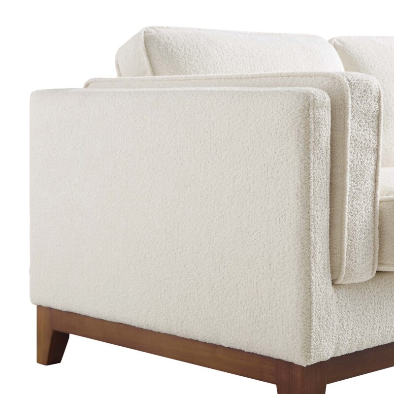 Dipley Beige Boucle Fabric Sofa, 2-Seater - Image 10