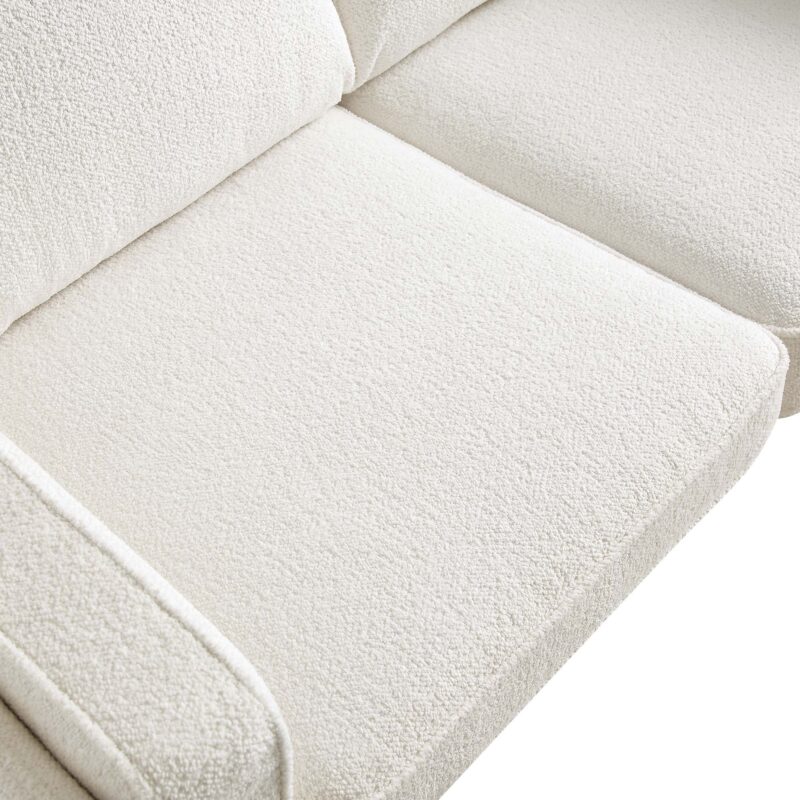 Dipley Beige Boucle Fabric Sofa, 2-Seater - Image 11