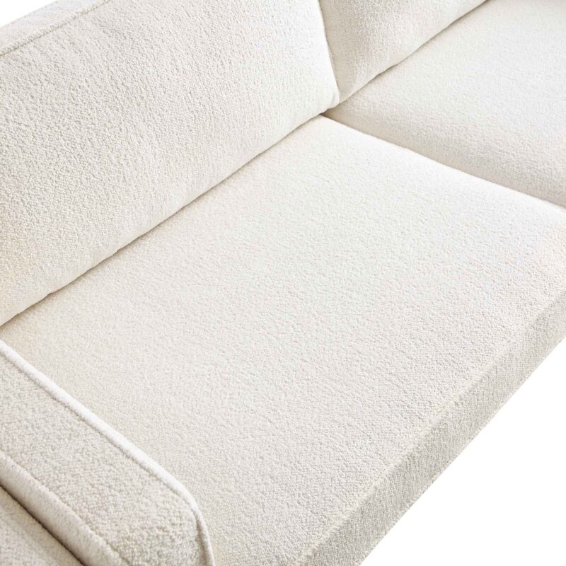 Dipley Beige Boucle Fabric Sofa, 3-Seater - Image 10