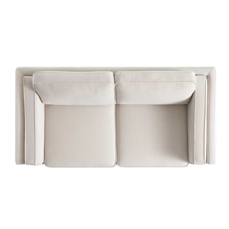 Dipley Champagne Velvet Sofa, 2-Seater - Image 7