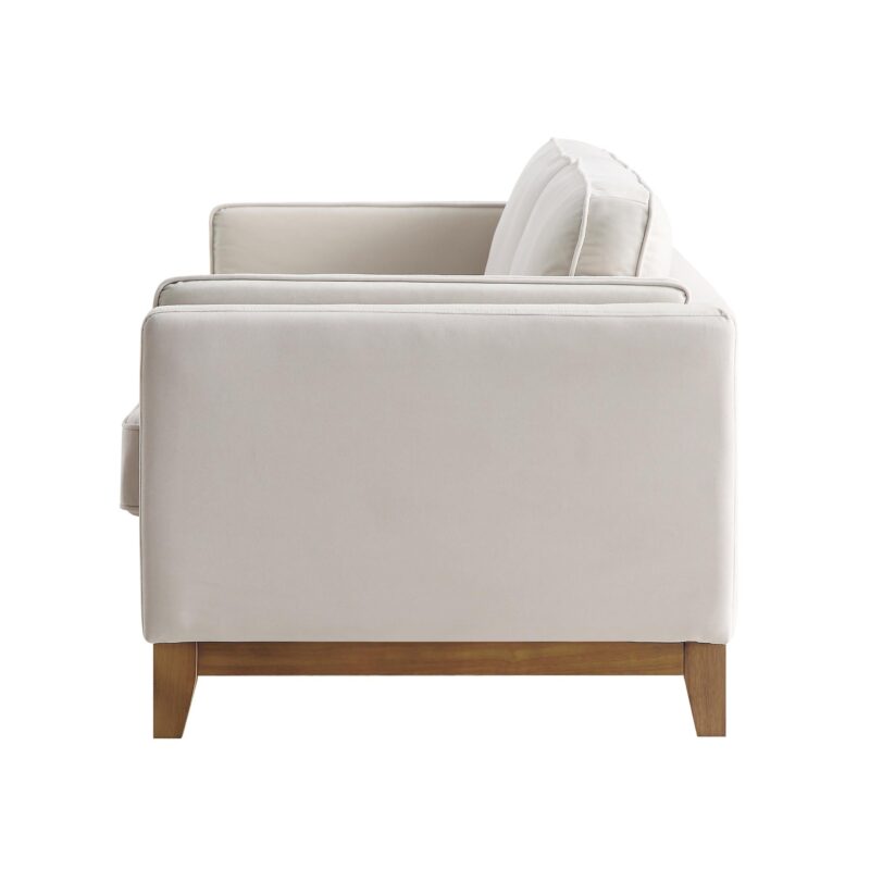 Dipley Champagne Velvet Sofa, 2-Seater - Image 8