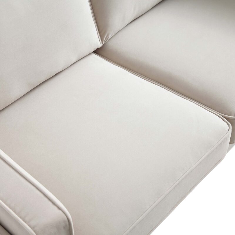 Dipley Champagne Velvet Sofa, 2-Seater - Image 11