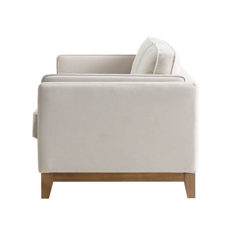 Dipley Champagne Velvet Sofa, 3-Seater - Image 8