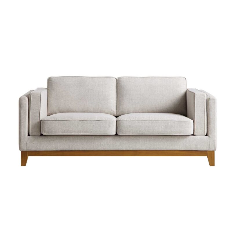 Dipley Oatmeal Fabric Sofa, 2-Seater - Image 4