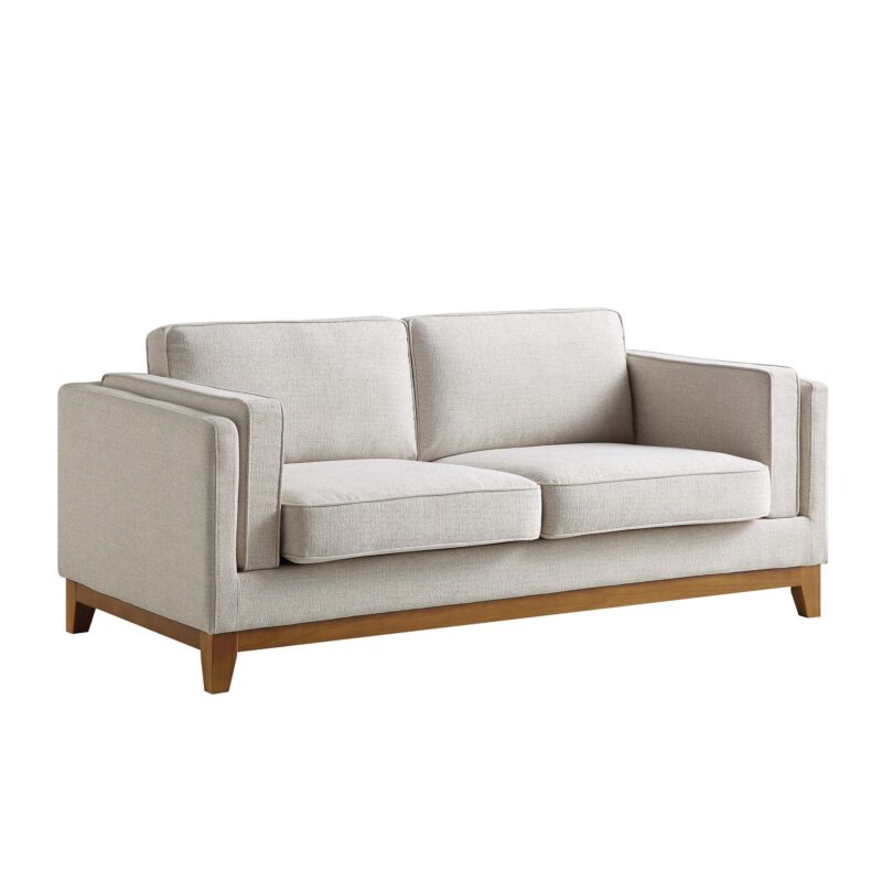 Dipley Oatmeal Fabric Sofa, 2-Seater - Image 5