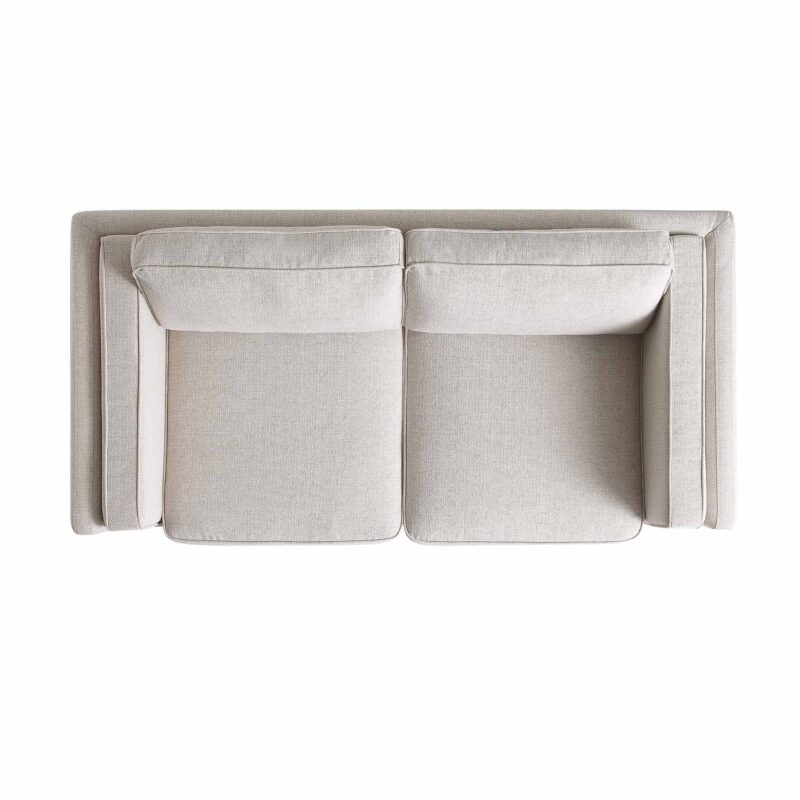 Dipley Oatmeal Fabric Sofa, 2-Seater - Image 7