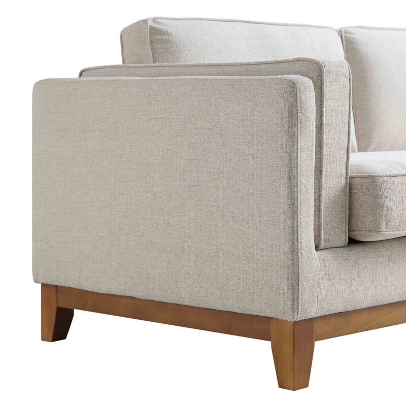 Dipley Oatmeal Fabric Sofa, 2-Seater - Image 10