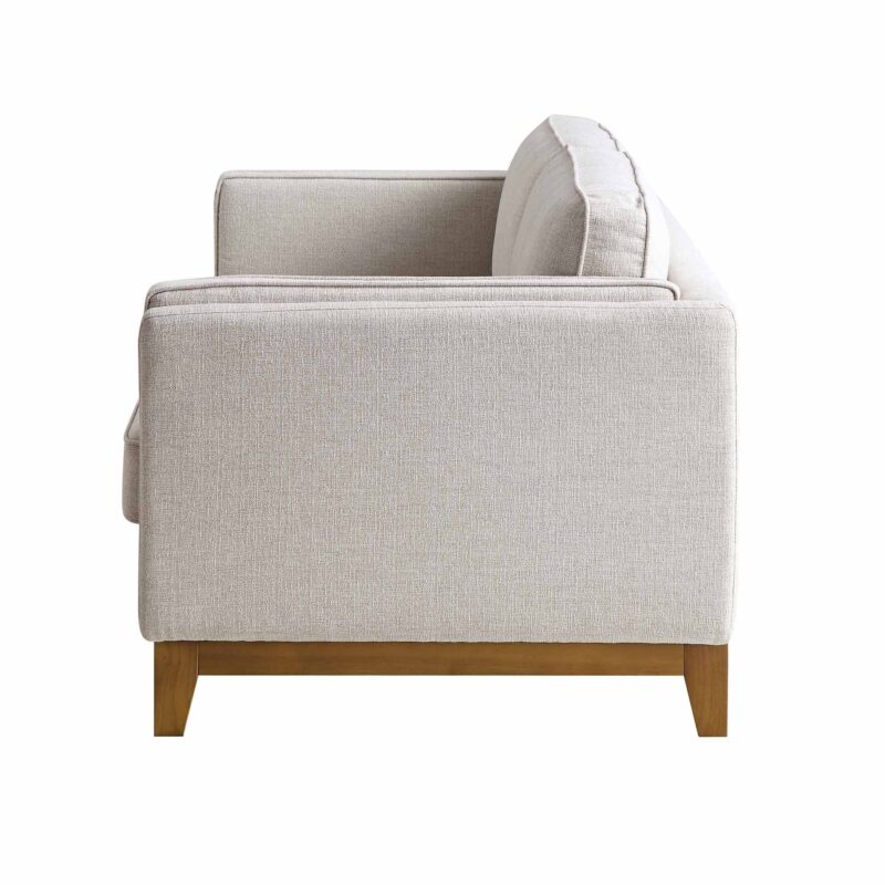 Dipley Oatmeal Fabric Sofa, 3-Seater - Image 8