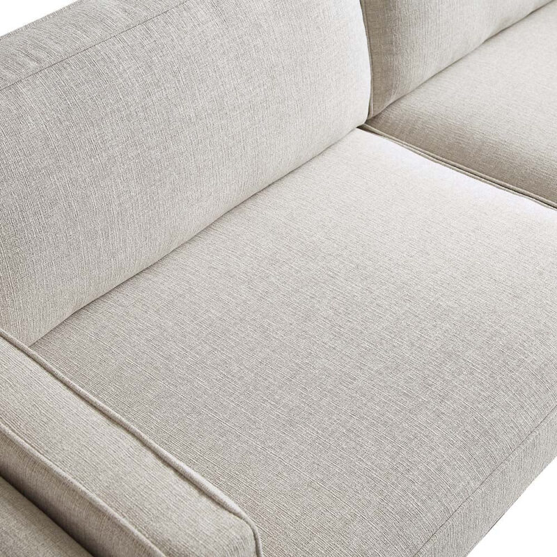 Dipley Oatmeal Fabric Sofa, 3-Seater - Image 11