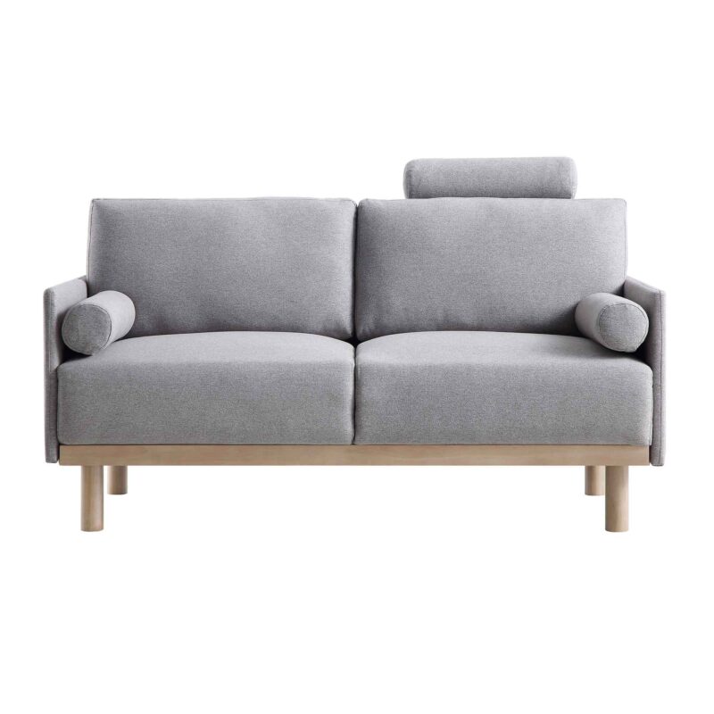Timber Grey Marl Fabric Sofa, 2-Seater - Image 4