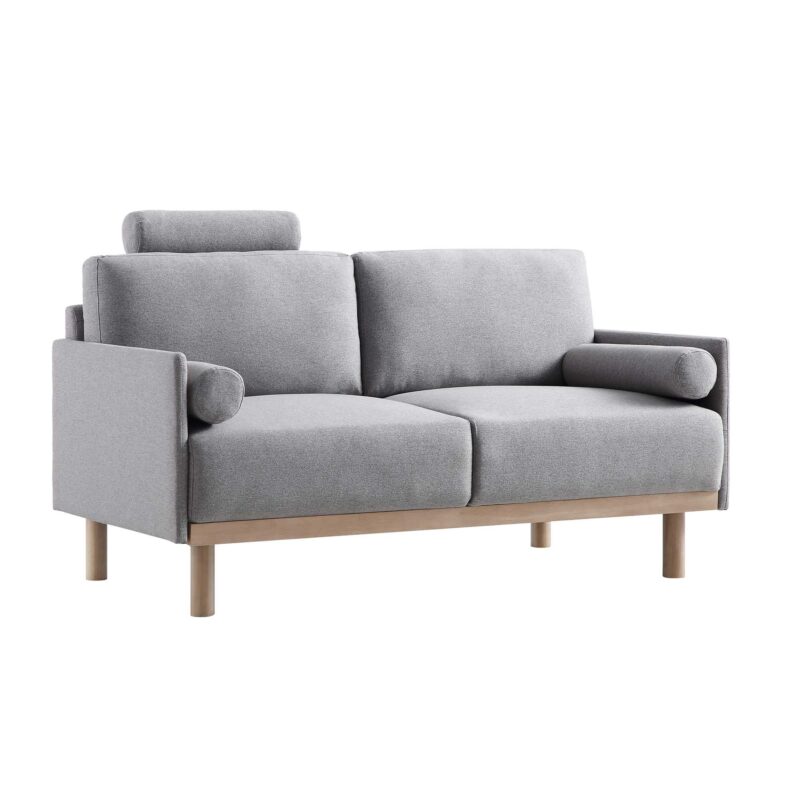 Timber Grey Marl Fabric Sofa, 2-Seater - Image 5