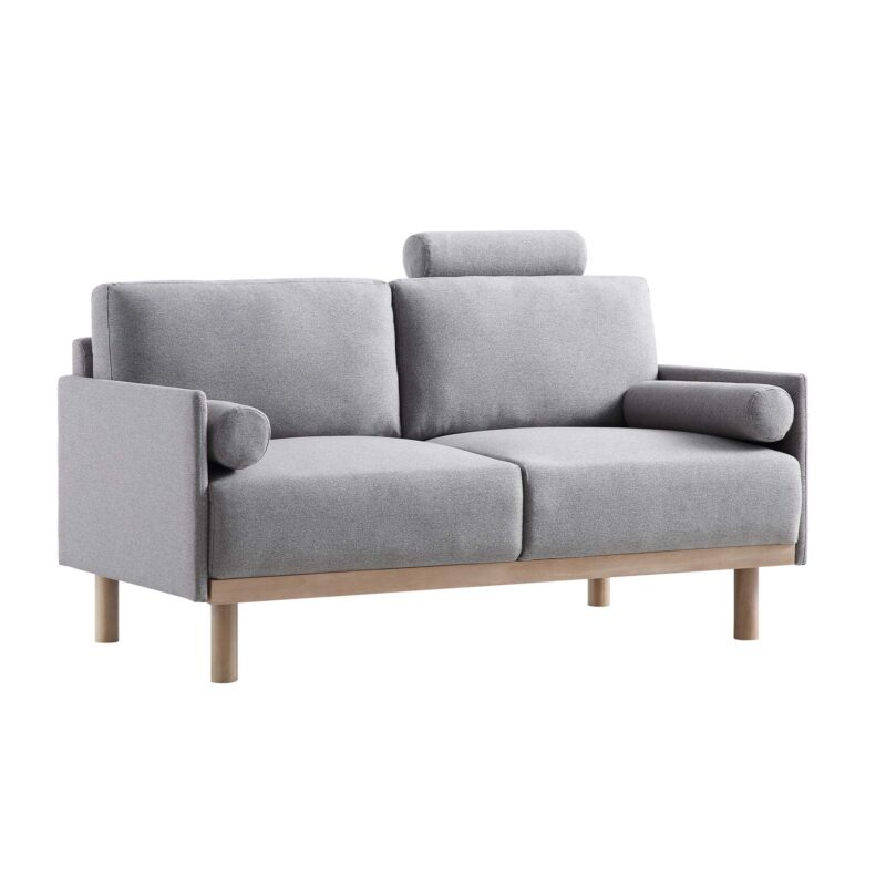 Timber Grey Marl Fabric Sofa, 2-Seater - Image 7