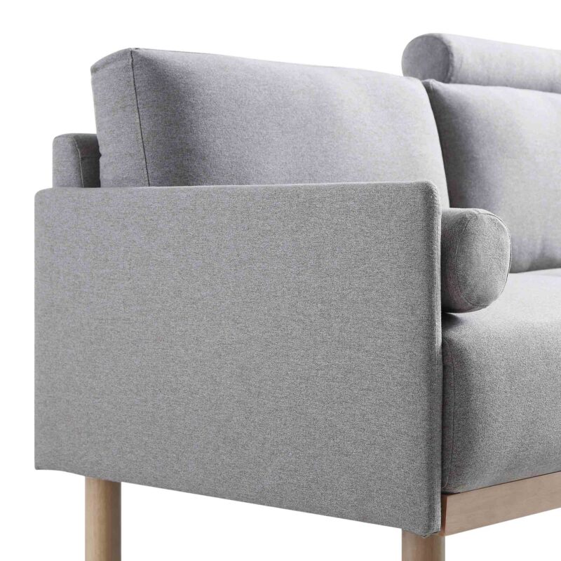 Timber Grey Marl Fabric Sofa, 2-Seater - Image 11