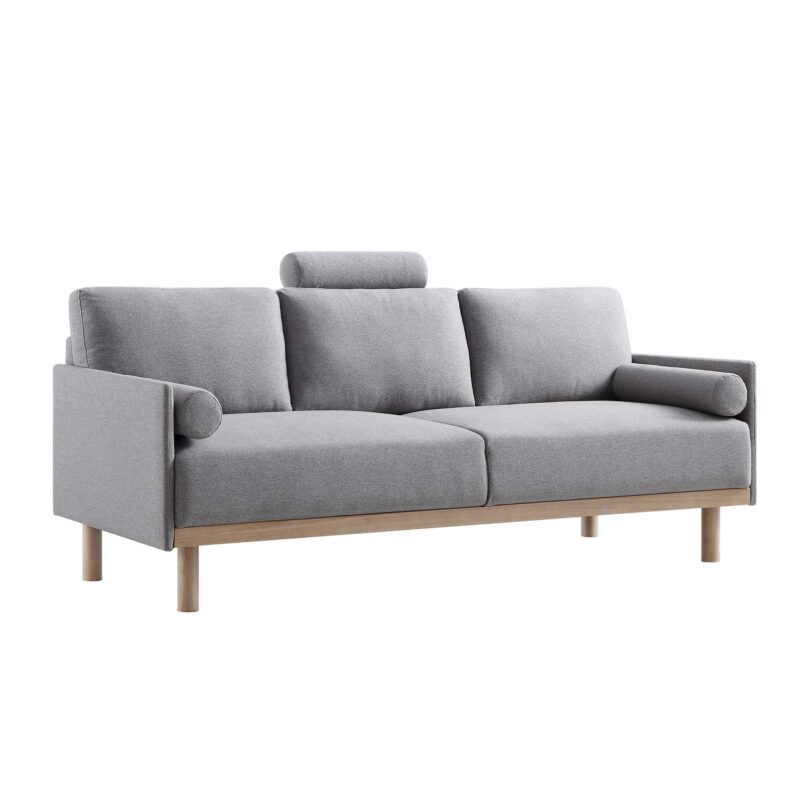 Timber Grey Marl Fabric Sofa, 3-Seater - Image 7