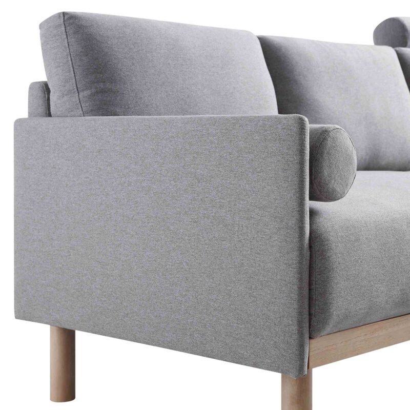Timber Grey Marl Fabric Sofa, 3-Seater - Image 12