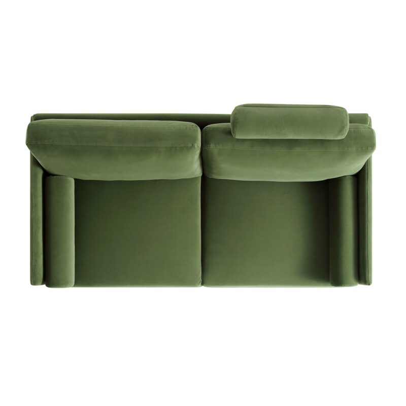 Timber Fern Green Velvet Sofa, 2-Seater - Image 8