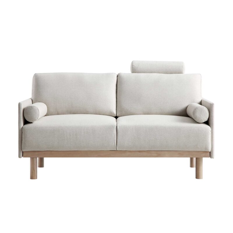 Timber Oatmeal Fabric Sofa, 2-Seater - Image 4