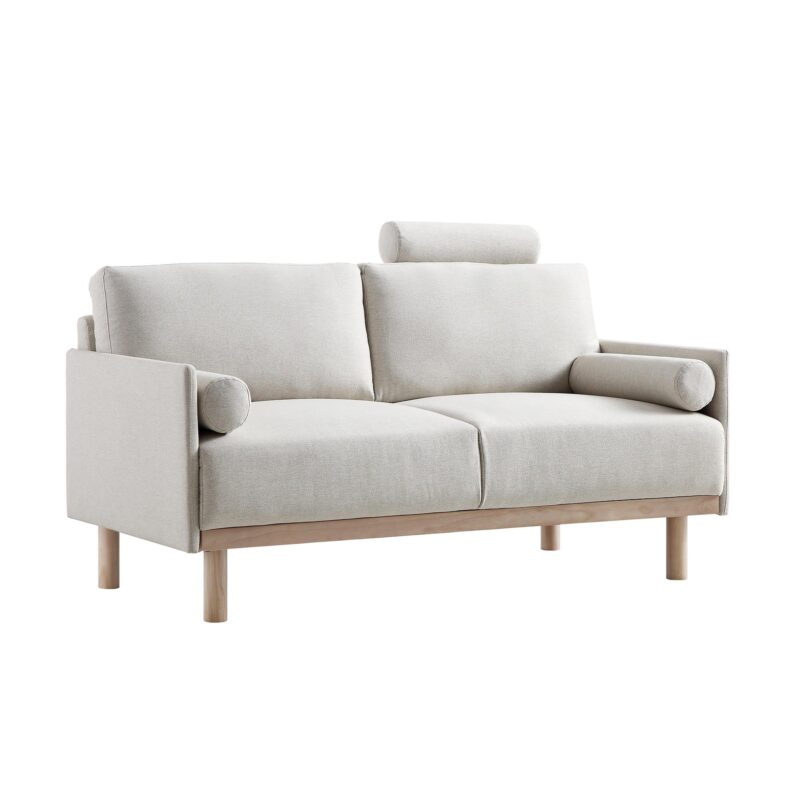Timber Oatmeal Fabric Sofa, 2-Seater - Image 5