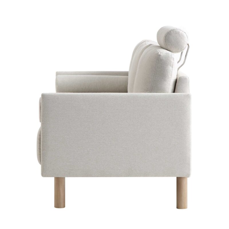 Timber Oatmeal Fabric Sofa, 3-Seater - Image 9