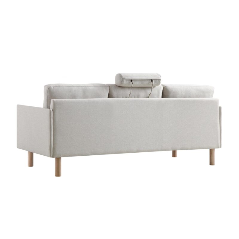 Timber Oatmeal Fabric Sofa, 3-Seater - Image 10