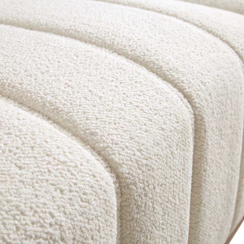 Belsize Beige Boucle Sofa with Wooden Base, 3-Seater - Image 12