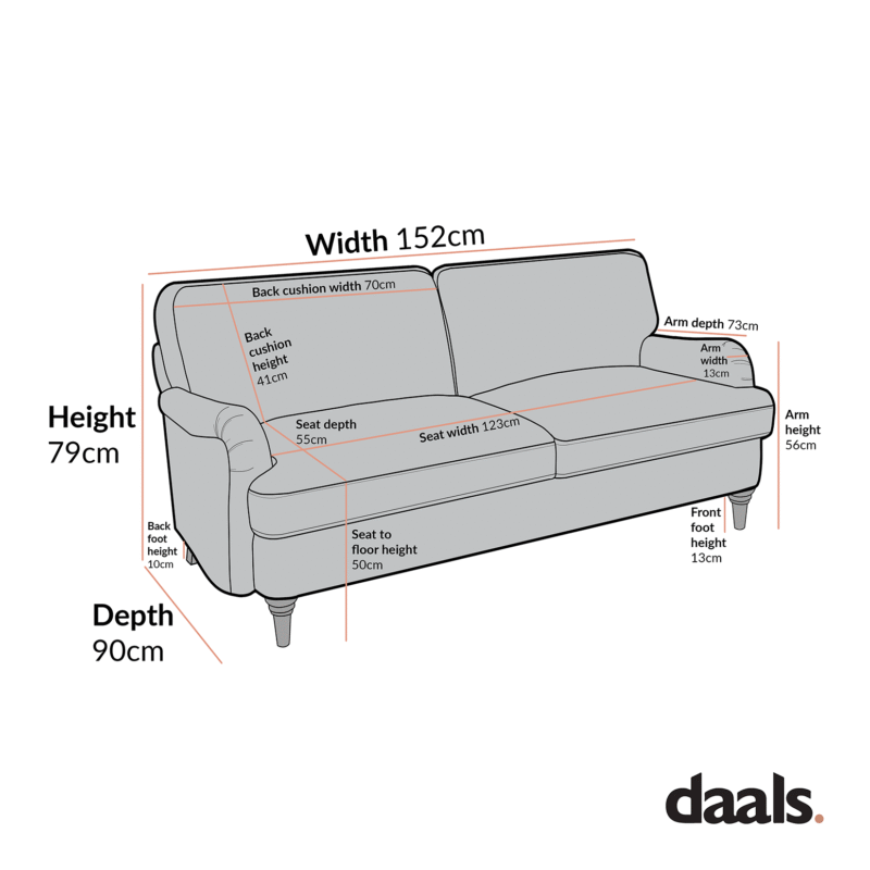 Daphnis Fern Green Velvet Sofa, 2-Seater - Image 7