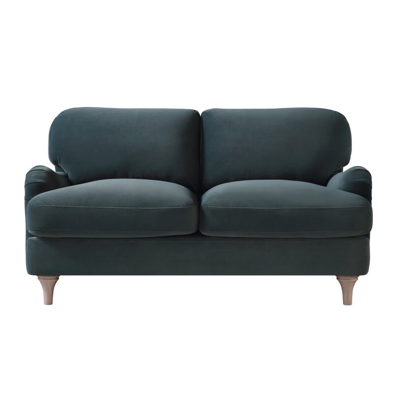 Daphnis Aegean Blue Velvet Sofa, 2-Seater - Image 4