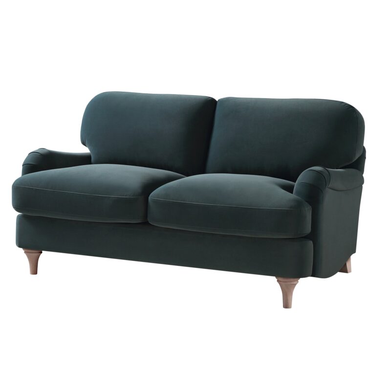 Daphnis Aegean Blue Velvet Sofa, 2-Seater - Image 5