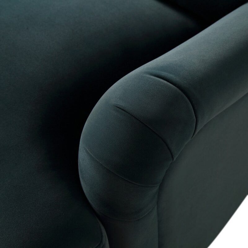 Daphnis Aegean Blue Velvet Sofa, 2-Seater - Image 11