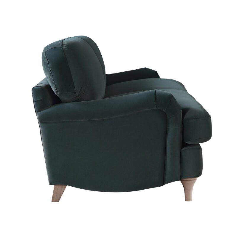 Daphnis Aegean Blue Velvet Sofa, 3-Seater - Image 9