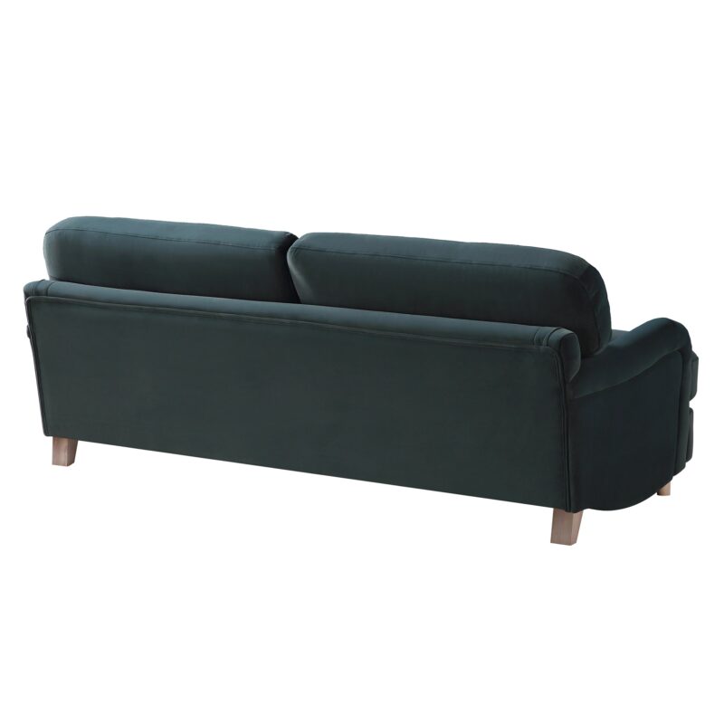 Daphnis Aegean Blue Velvet Sofa, 3-Seater - Image 10