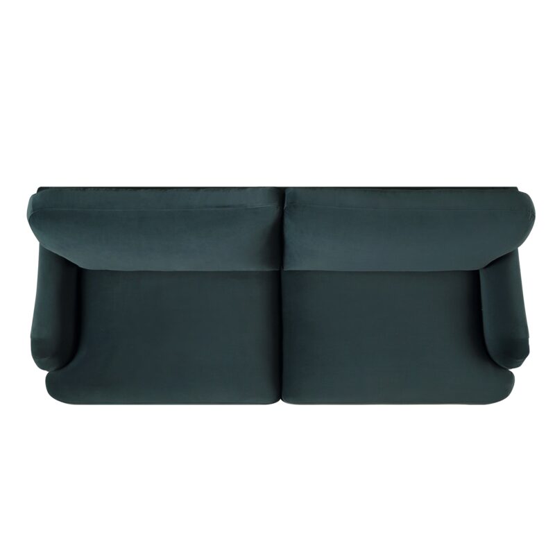 Daphnis Aegean Blue Velvet Sofa, 3-Seater - Image 11