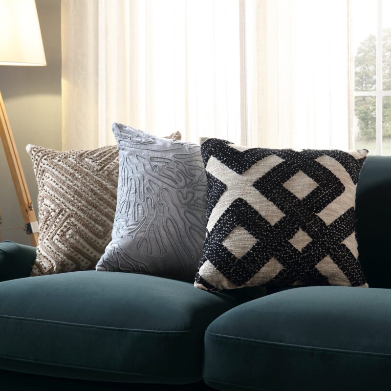 Daphnis Aegean Blue Velvet Sofa, 3-Seater - Image 5