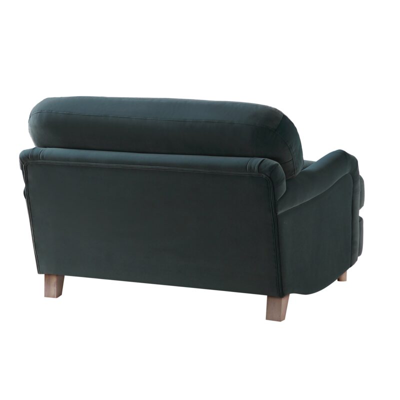 Daphnis Aegean Blue Velvet Sofa, Loveseat - Image 8