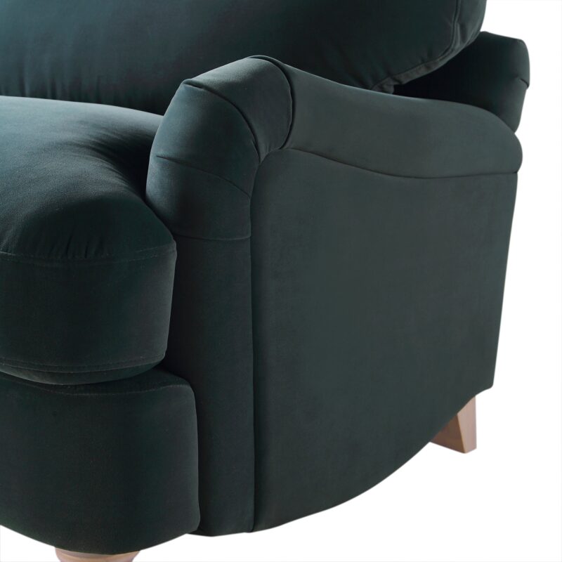 Daphnis Aegean Blue Velvet Sofa, Loveseat - Image 10