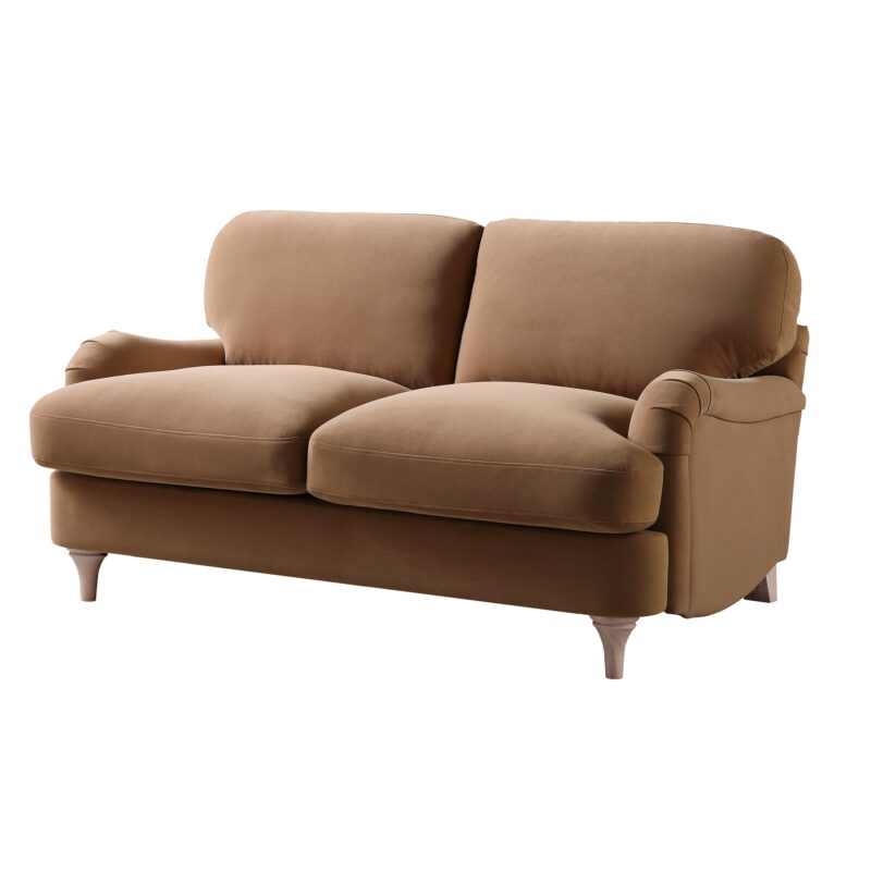 Daphnis Camel Velvet Sofa, 2-Seater - Image 5