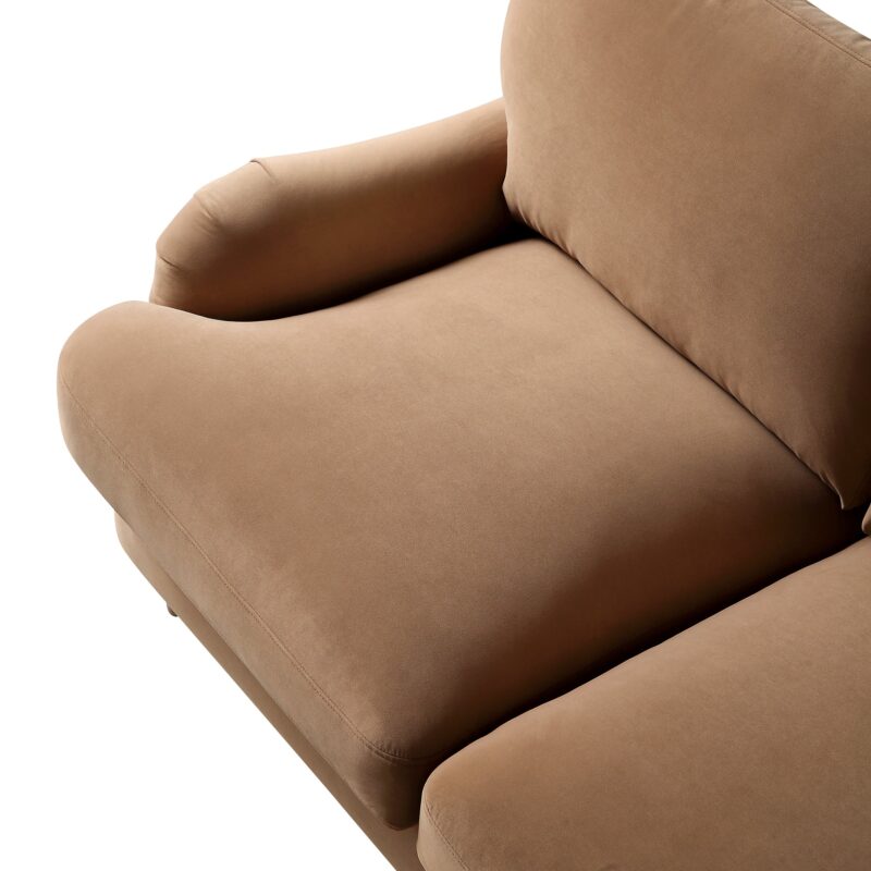 Daphnis Camel Velvet Sofa, 2-Seater - Image 10