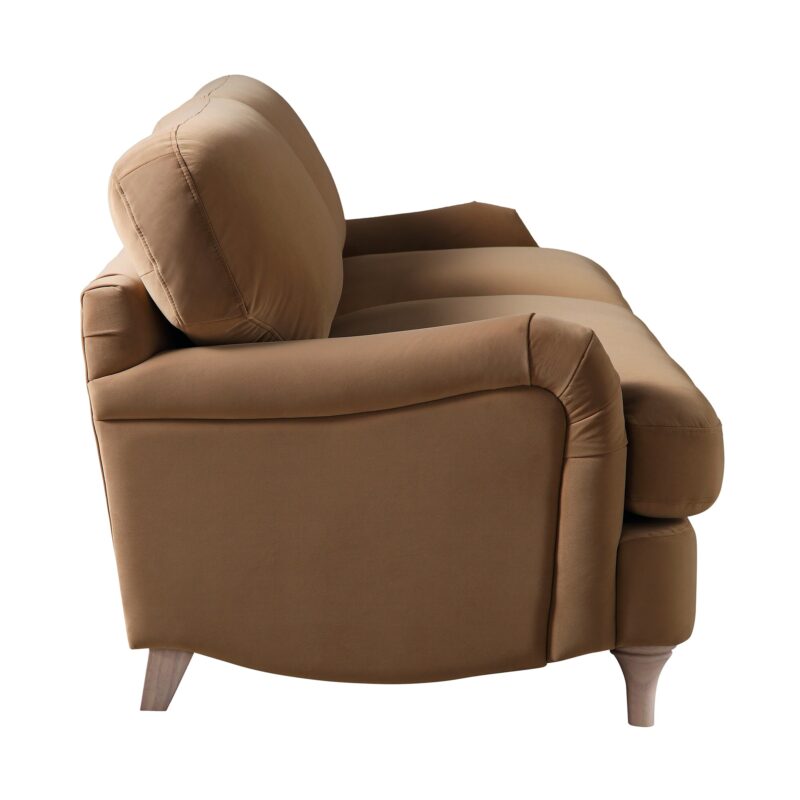 Daphnis Camel Velvet Sofa, 3-Seater - Image 8